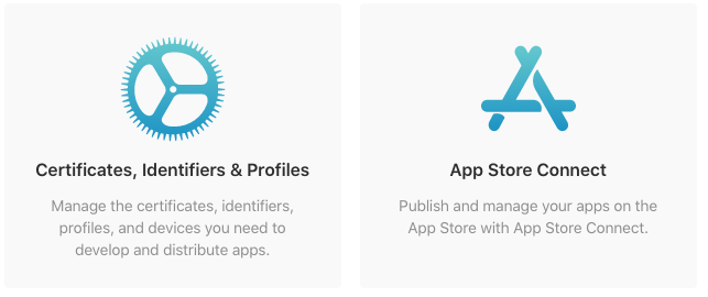 Click on Certificates, Identifiers and Profiles 1